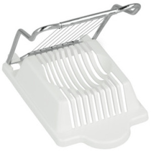 Metaltex eierschneider, wit, roestvrijstalen draden, 85×153×28 mm