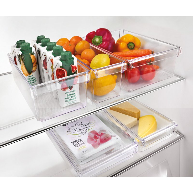 Metaltex Frigo-System organizer, klein, transparant, 10×10×36 cm