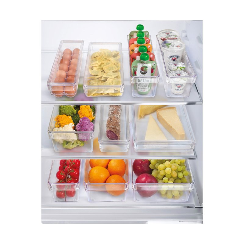 Metaltex Frigo-System organizer, klein, transparant, 10×10×36 cm