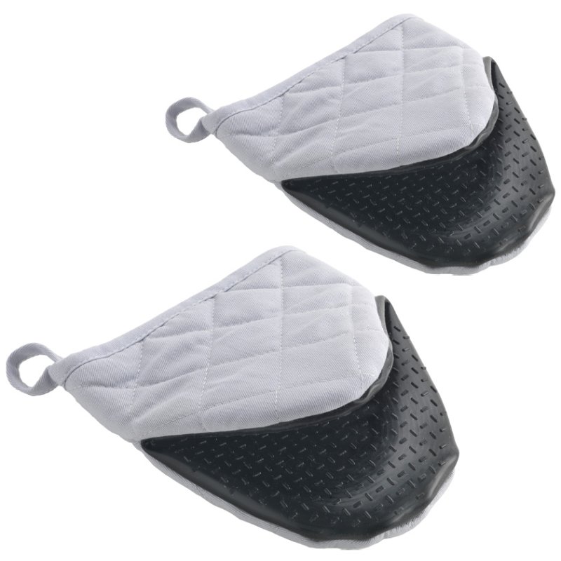 Metaltex gants de four antidérapants, 2 pièces, gris/noir