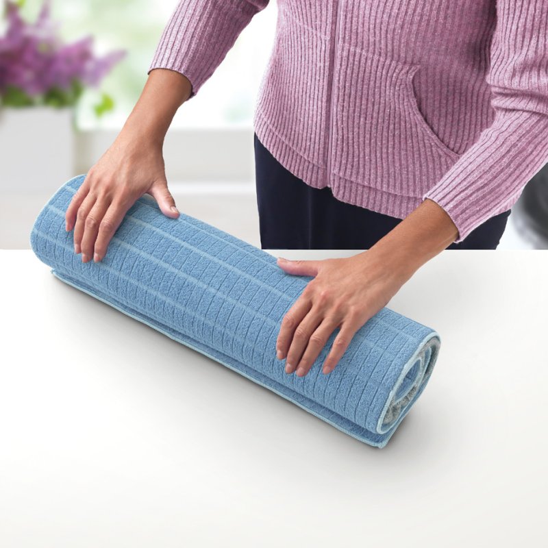 Metaltex tapis de séchage microfibre pour linge, bleu, 545×880 mm