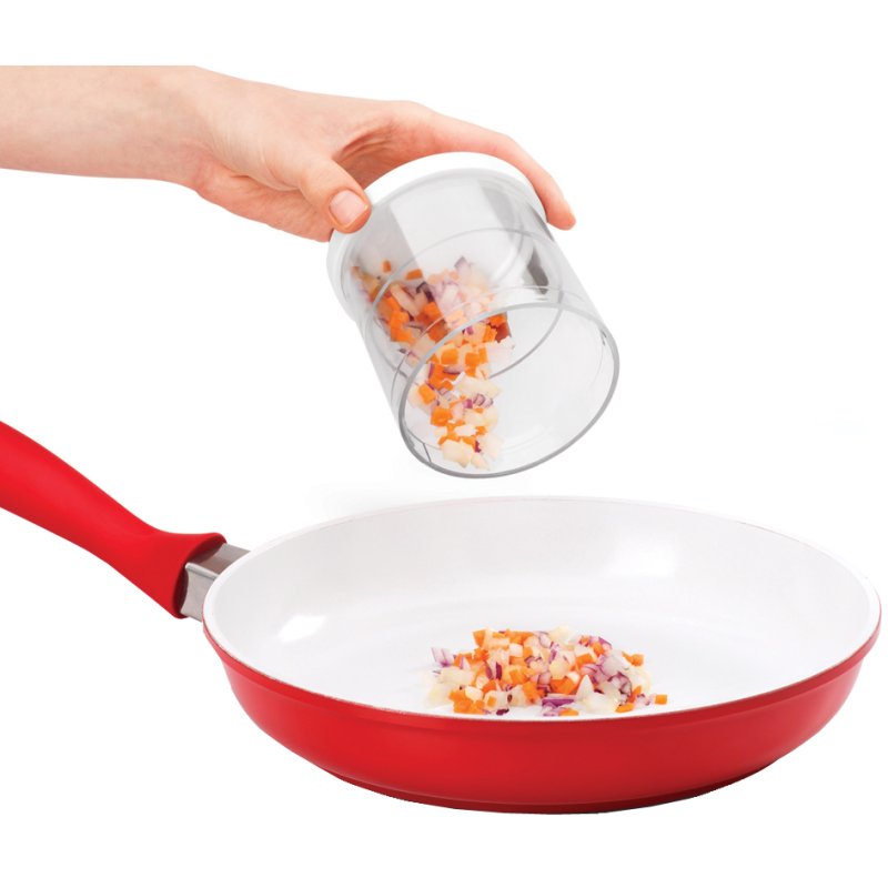 Metaltex onion chopper Twist, white, ABS plastic/stainless steel, dishwasher safe