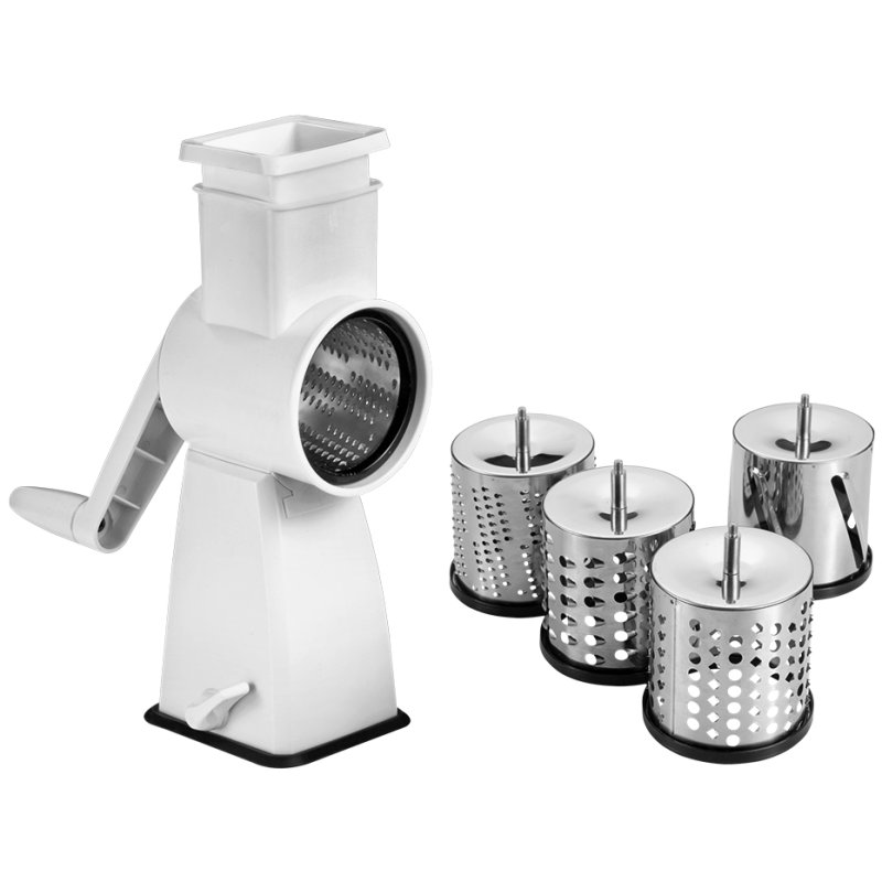 Metaltex keukenrasp Flash, wit/RVS, 4 inzetstukken, 195×120×284 mm