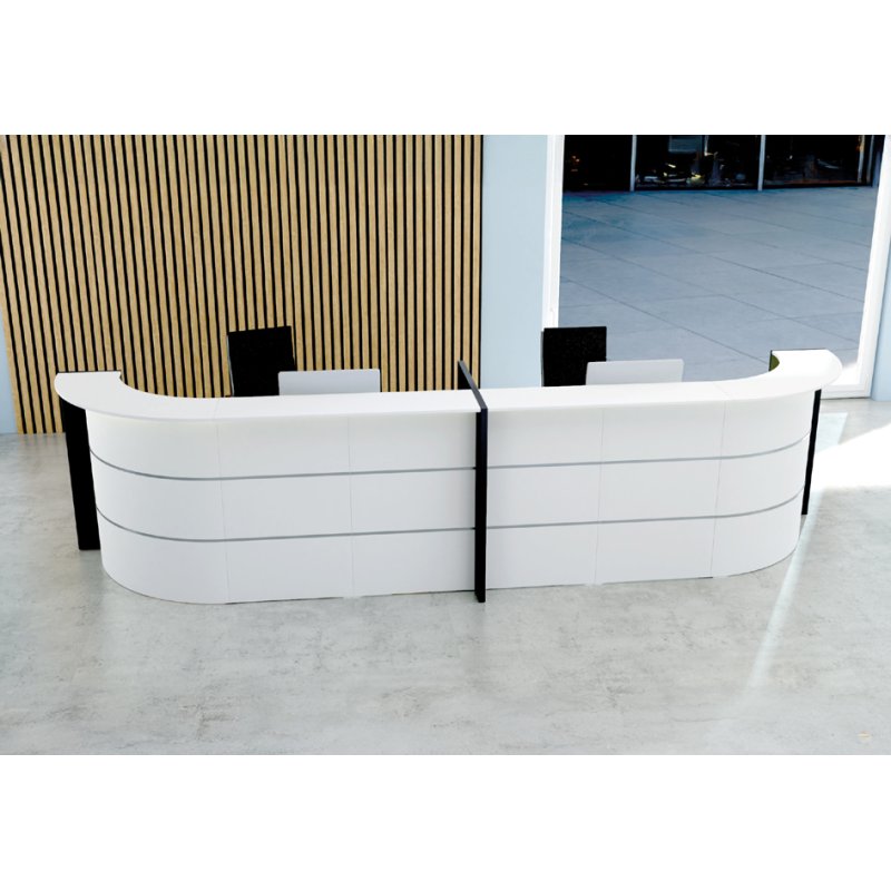 Kerkmann grand comptoir courbe BARI up & down, réglable électriquement, anthracite