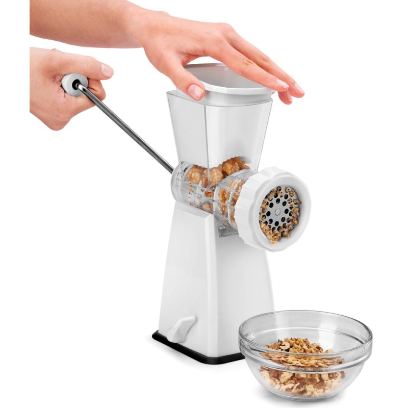 Metaltex moulin à viande Tartare, plastique/inox, blanc, 150×110×250 mm