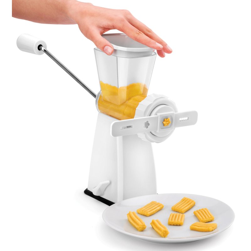 Metaltex moulin à viande Tartare, plastique/inox, blanc, 150×110×250 mm