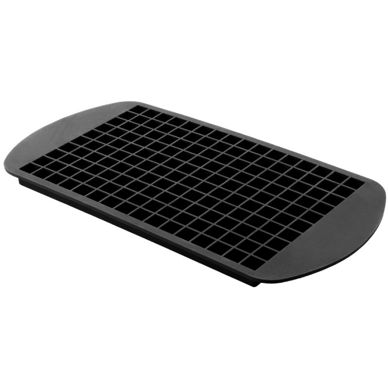Metaltex ijsblokjesvormen mini-ijsblokjes, siliconen, zwart, 160 stuks