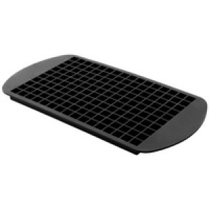 Metaltex ijsblokjesvormen mini-ijsblokjes, siliconen, zwart, 160 stuks