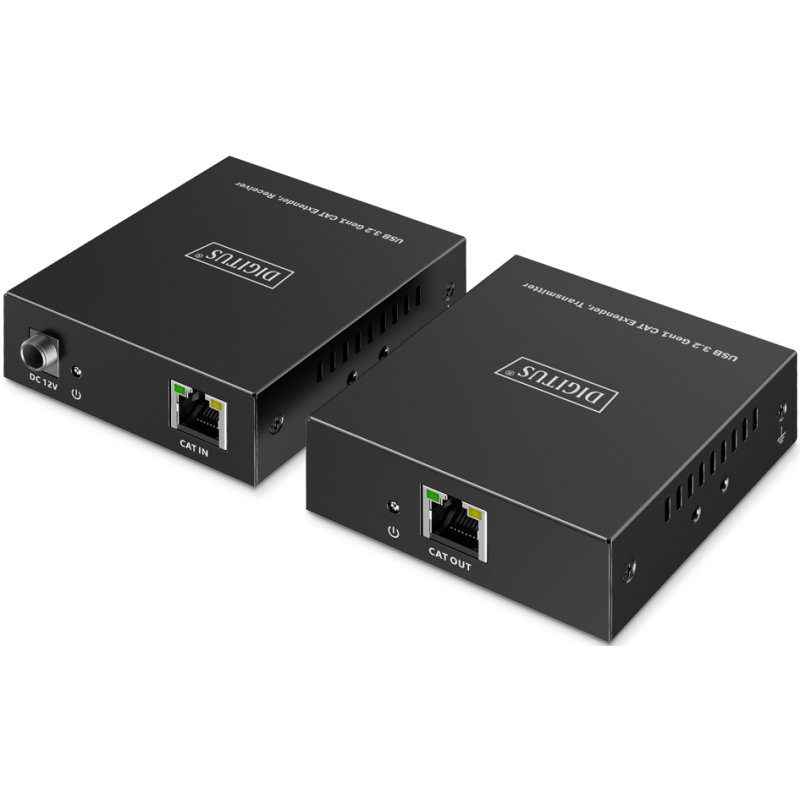DIGITUS Rallonge USB 3.2 Gen1, 5 Gbps, 4 ports, noir