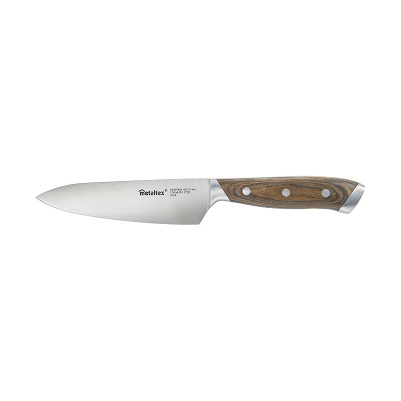 Metaltex couteau de chef Heritage, manche en bois, 280 mm