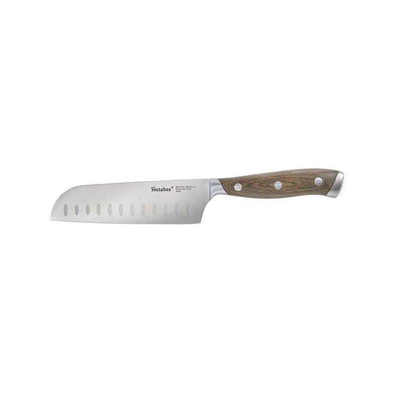 metaltex Santoku Heritage, manche en bois, 250 mm