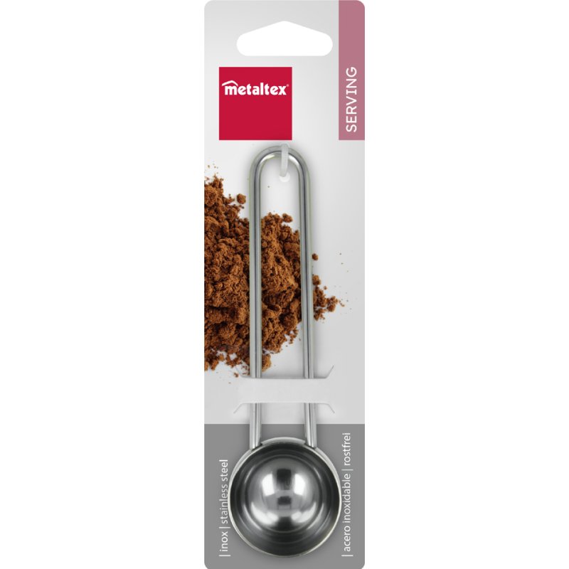 Metaltex coffee measuring spoon, stainless steel, dishwasher-safe