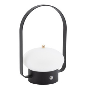 Securit Barcelona LED tafellamp, oplaadbaar, zwart, dimbaar