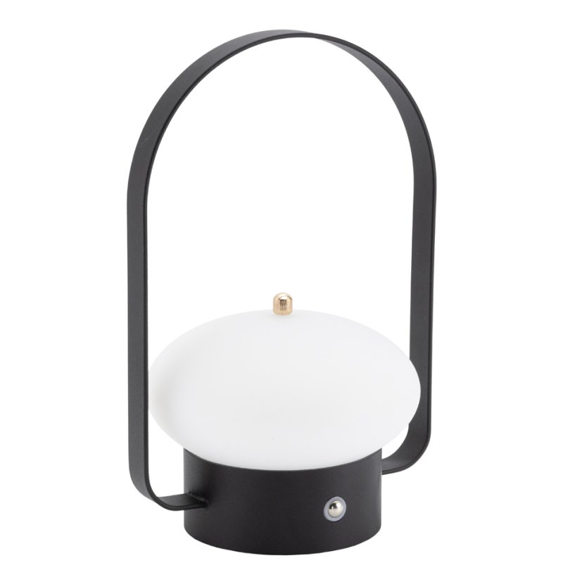 Securit Barcelona LED tafellamp, oplaadbaar, zwart, dimbaar