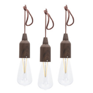 Securit Copenhagen oplaadbare LED hanglampen, warmwit 2800K, IP54, 3 stuks