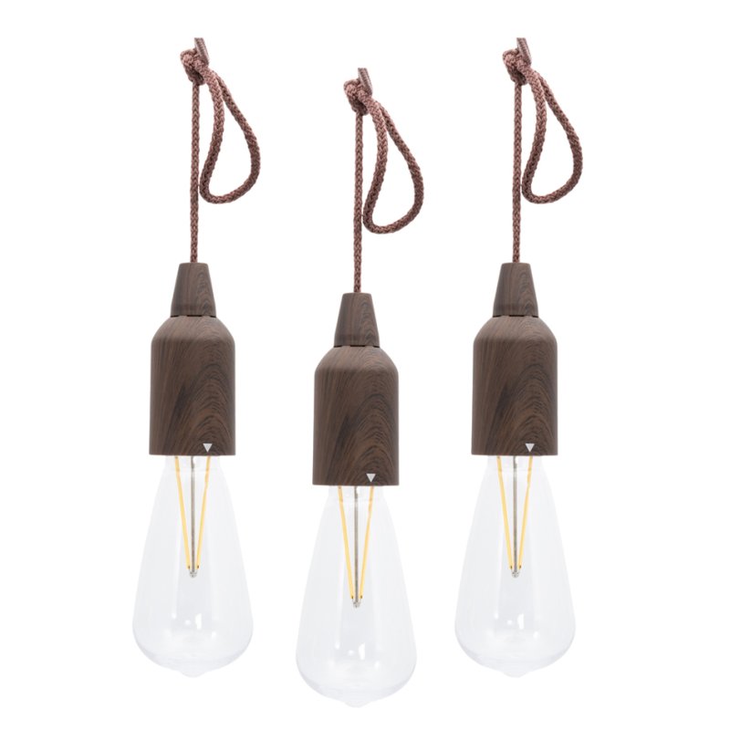 Securit Copenhagen oplaadbare LED hanglampen, warmwit 2800K, IP54, 3 stuks