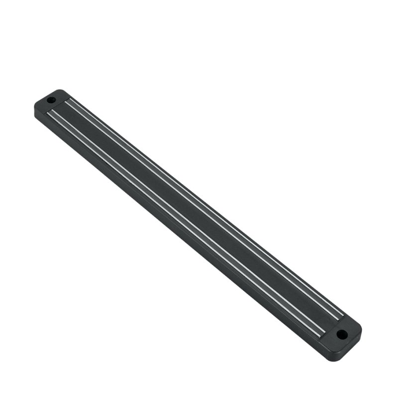 metaltex magnetic strip Magnetika M, black, plastic, wall mount, 330×14×33 mm