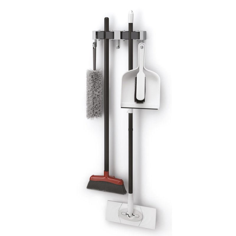 Metaltex wall holder Hang-Up 2, grey, 21.5 cm wide, 3 hooks