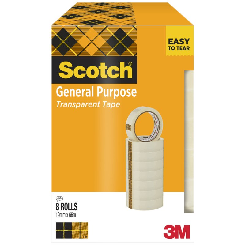 Scotch ruban adhésif 508 transparent, 15 mm × 33 m, 10 pièces