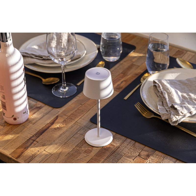 Securit Monte Carlo Lampe de table LED, rechargeable, noir, 220 mm