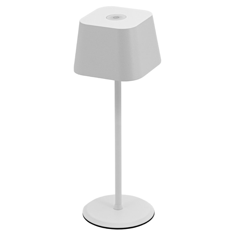 Securit Malta Lampe de table LED, rechargeable, blanc, 220 mm