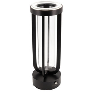 Securit oplaadbare LED tafellamp Florence, zwart, dimbaar, 8-14 uur