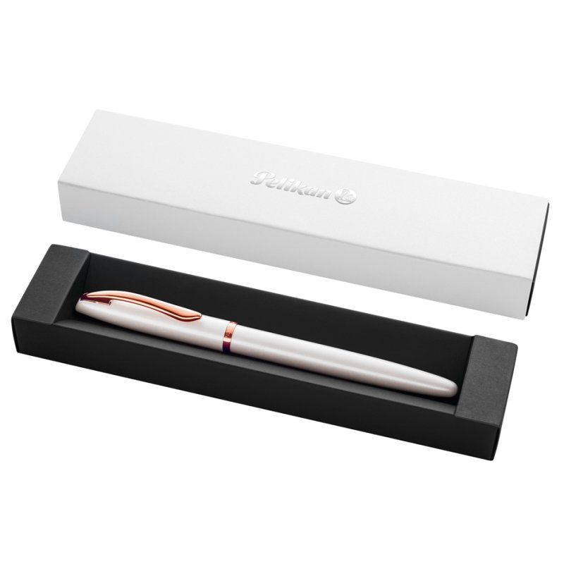 Pelikan Jazz Noble Elegance stylo roller, rouge, avec étui cadeau