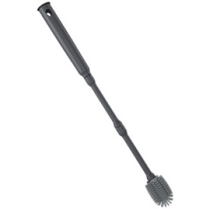 Metaltex flessenborstel Brush-Up, uitschuifbaar 30-40 cm, siliconenborstels, grijs