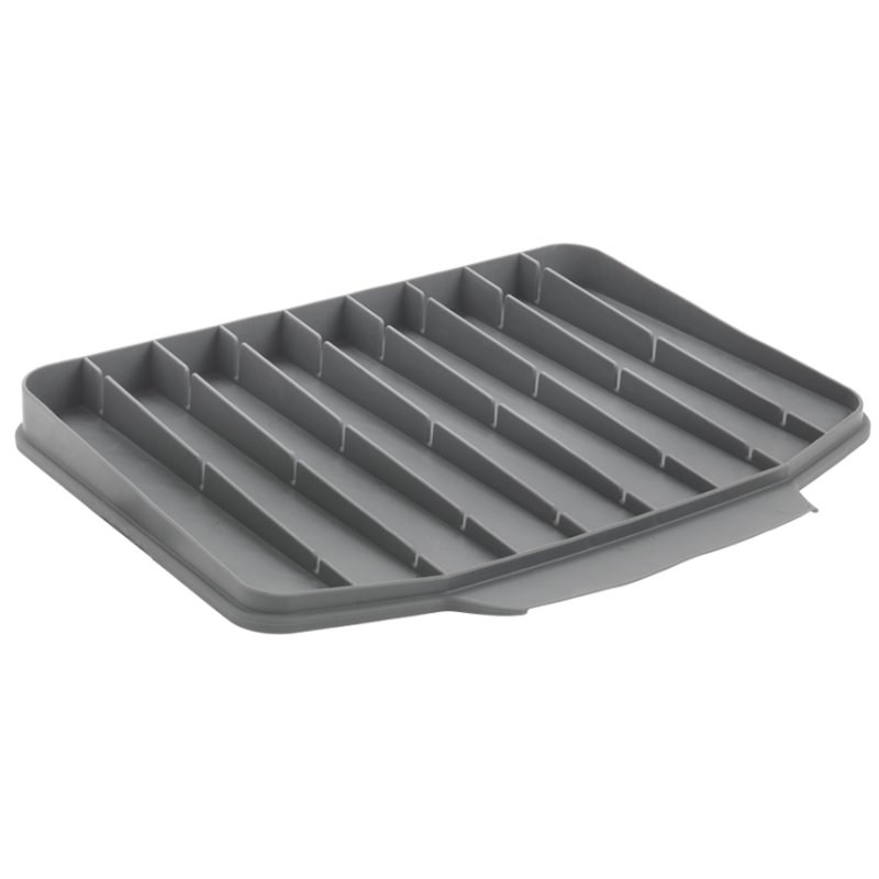 Metaltex afdruipmat Gravity-Duo, rubber, grijs, 40×33 cm