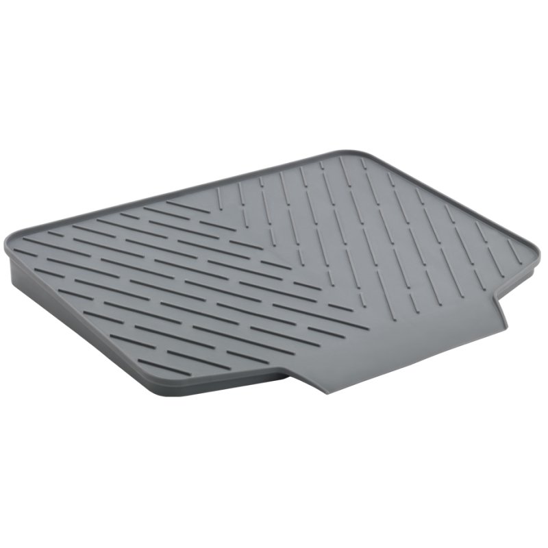 Metaltex afdruipmat Gravity-Duo, rubber, grijs, 40×33 cm