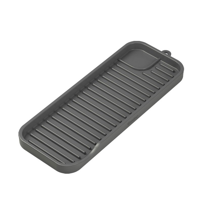 Metaltex organiseur d'évier silicone Tidy-Mat, gris, 23 cm