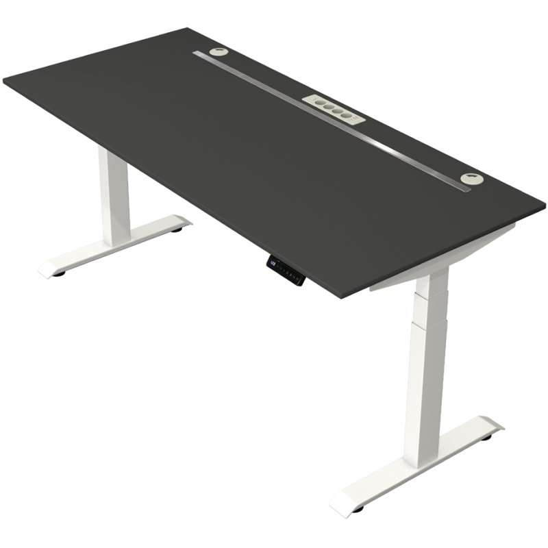 Kerkmann Move boost 4 sit-stand desk, electric, anthracite, 1800×800 mm