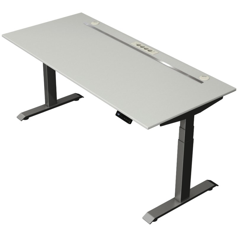 Kerkmann Move boost 4 sit-stand desk, white, 1800×800 mm, electrically adjustable
