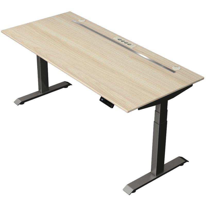 Kerkmann Move boost 4 sit-stand desk, white, 1800×800 mm, electrically adjustable