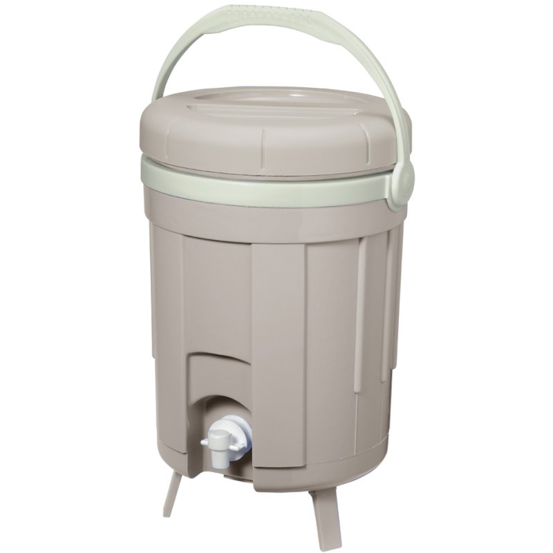 EDA Bokashi compostbak, 8 liter, kalkkleur/amandel