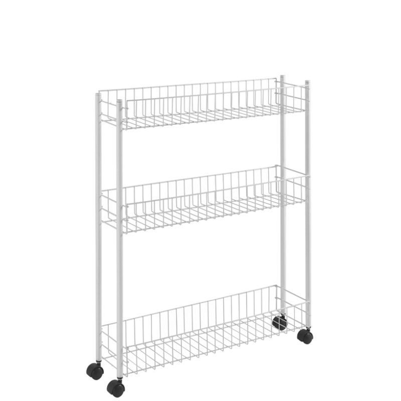 Metaltex serveerwagen Fino 3 etages, wit, 160×600×720 mm