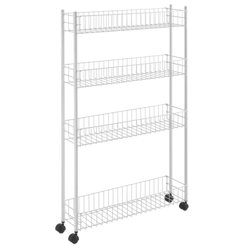 Metaltex serveerwagen Fino 3 etages, wit, 160×600×720 mm