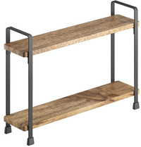 Metaltex kruidenrek York, 3 etages, zwart acaciahout, 34×8×38 cm
