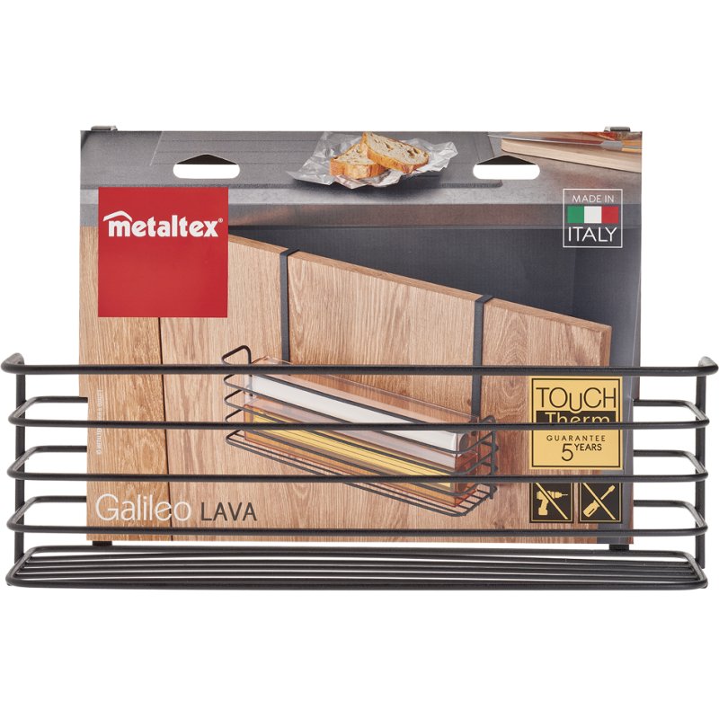 Metaltex Galileo panier suspendu haut, noir mat, 200×150×360 mm