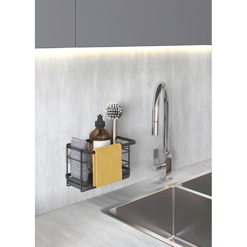 Metaltex Tokyo LAVA porte-serviettes mural, métal revêtu, 220×130×140 mm