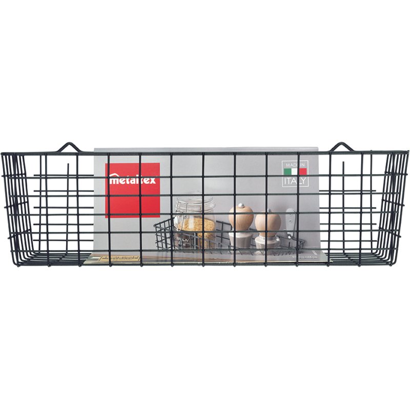 Metaltex Panier Allround Koala LAVA, noir mat, 330×120×100 mm
