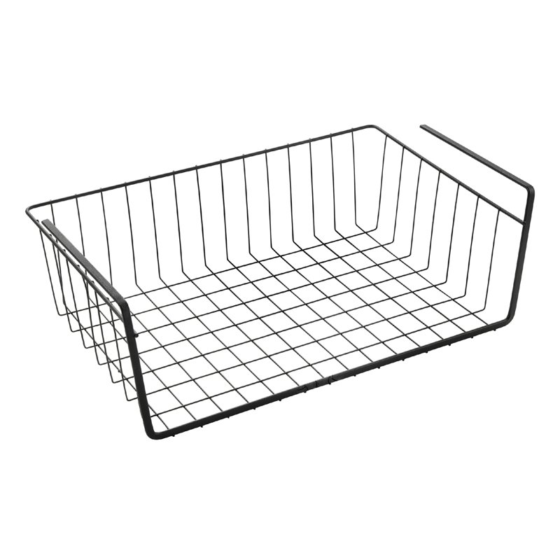 Metaltex panier de rangement Kanguro 40 LAVA, noir mat, 40×26×14 cm