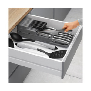 Metaltex messenorganizer Blade-Fit, grijs, kunststof, 3 niveaus
