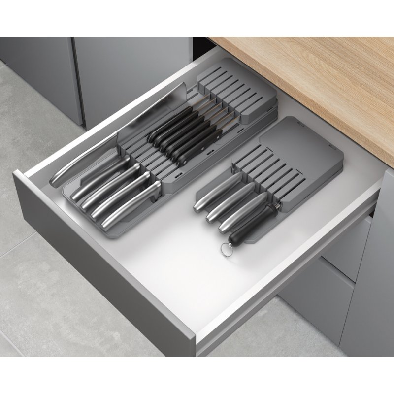 Metaltex messenorganizer Blade-Fit, grijs, kunststof, 3 niveaus