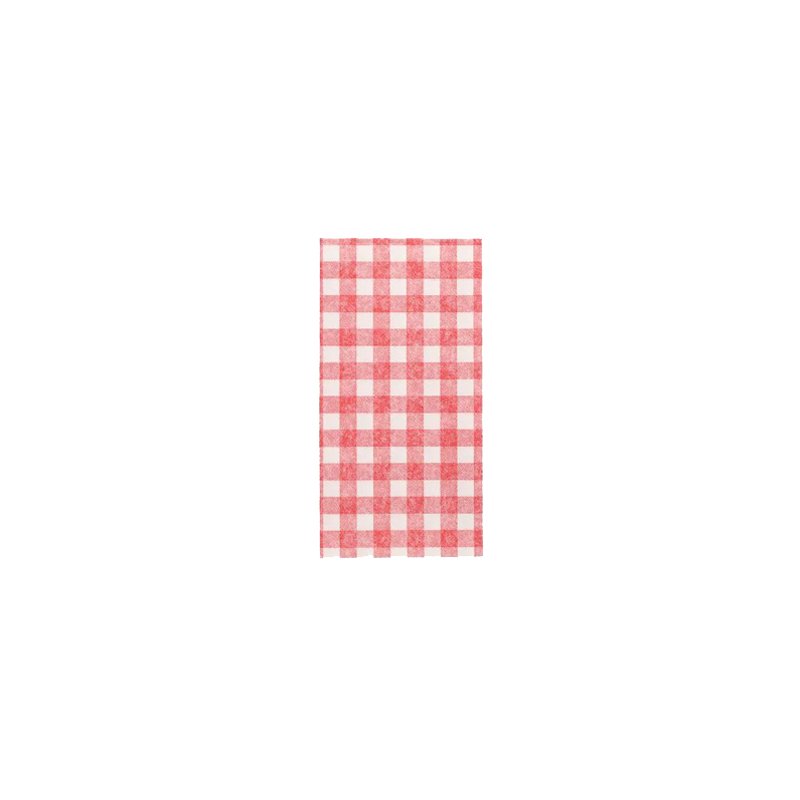 PAPSTAR serviettes de bistro Royal Collection Vichy carreaux, rouge/blanc carreaux, 400×400 mm, 50 pièces