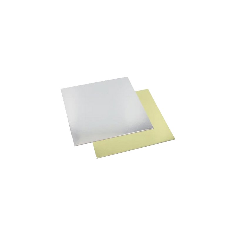 STARPAK taartplateau vierkant, goud/zilver, 25 stuks