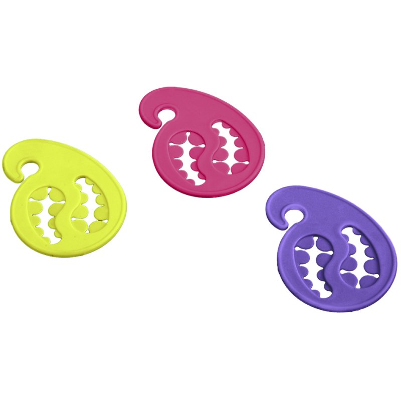 Metaltex porte-chaussettes caoutchouc, colorés, 55×75 mm, 12 pièces