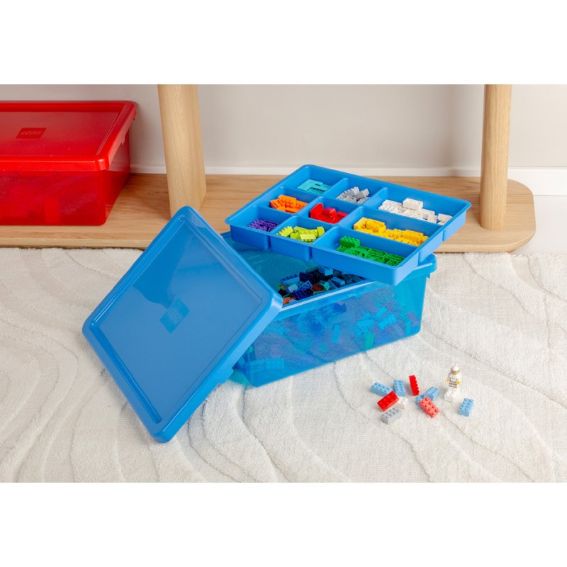 LEGO Sort & Store Medium sorting and storage box, red, 375×295×160 mm