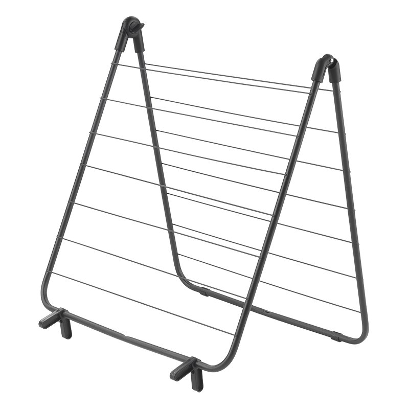 Metaltex sèche-linge baignoire Nevis ONYX, noir mat, 7 m longueur de séchage