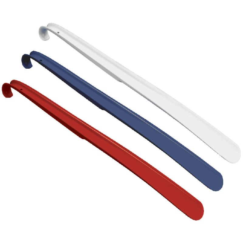 Metaltex chausse-pied long, plastique, 60 cm, blanc/bleu/rouge